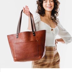 Portland leather medium size tote NEW! Never used…smoke free home.